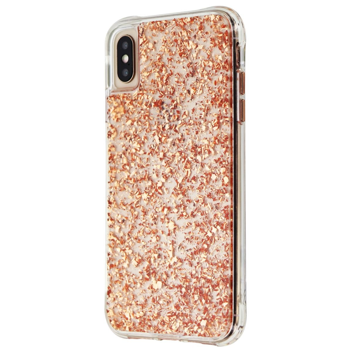 Case,Mate Karat Series Case for Apple iPhone XS Max , Rose Gold / Clear